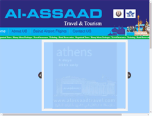 Tablet Screenshot of alassaadtravel.com